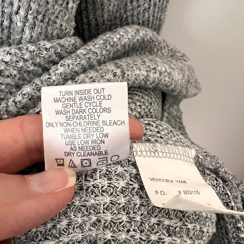 North River Cozy Thermal Cowl Neck Waffle Knit Tunic (M) Winter Long Sleeve - Picture 10 of 14
